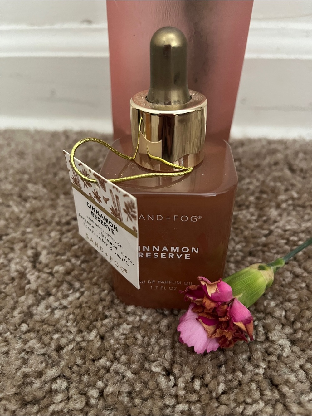Sand + Fog Cinnamon Reserve Body Oil - Brown & Gold